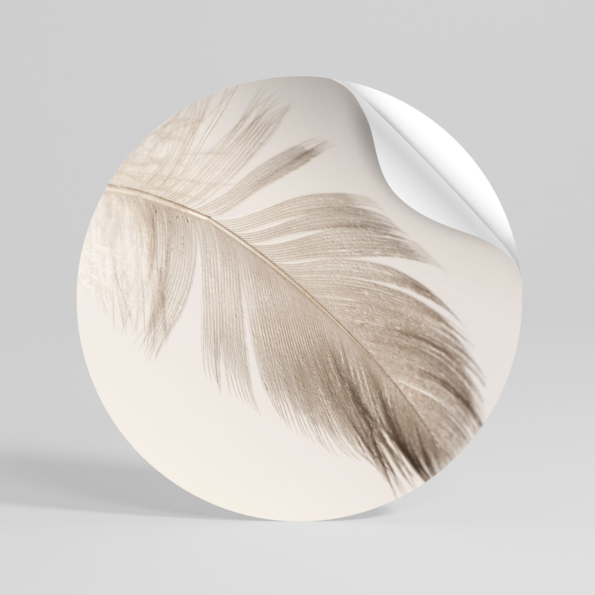 GRACEFULNESS PRECISION Runder Wandsticker zum Abziehen und Aufkleben