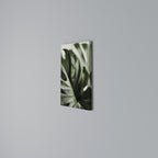 SHARP MONSTERA Vertical Canvas Print
