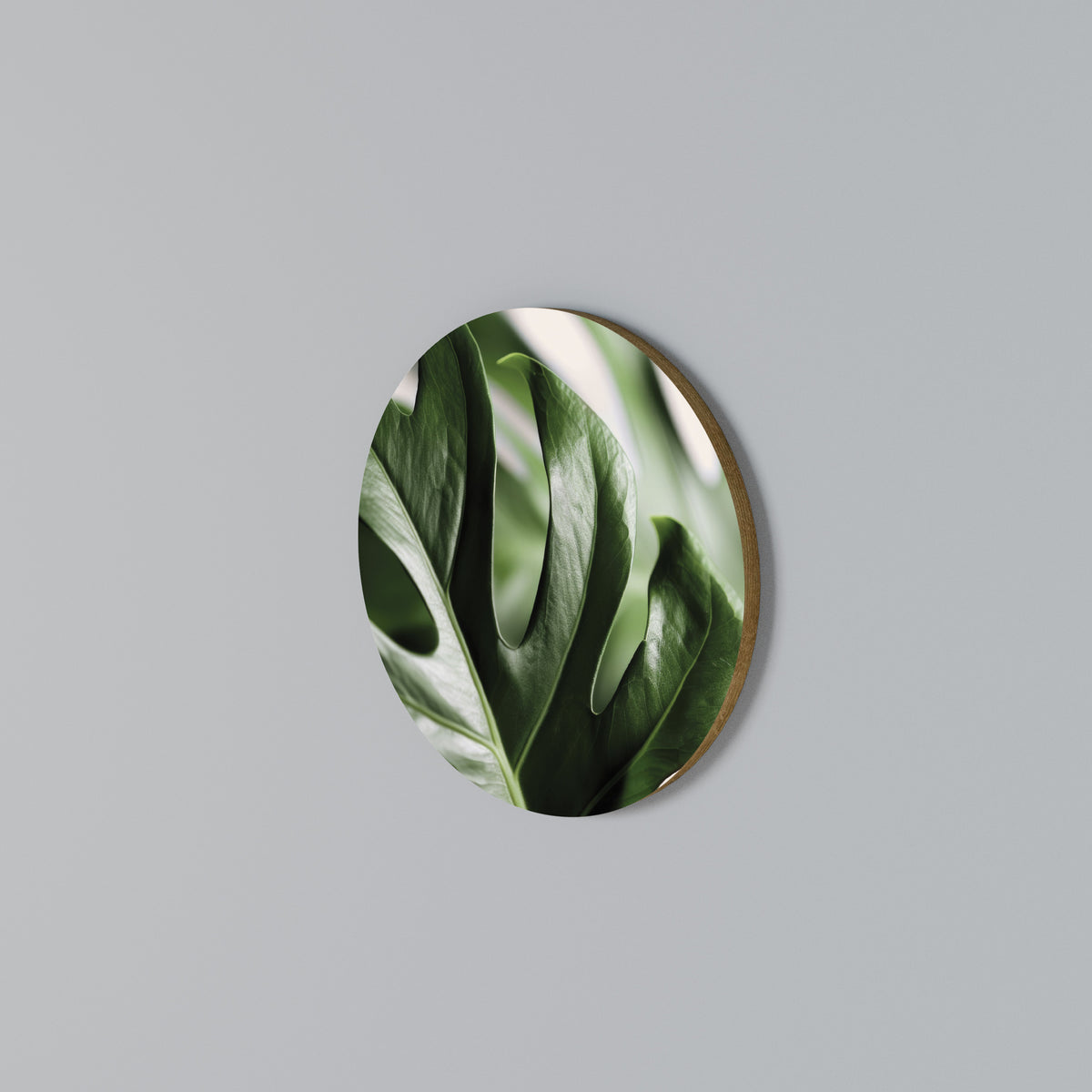 SHARP MONSTERA Rundes Wandbild