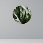SHARP MONSTERA Runde Wanddekoration Ø 69 cm