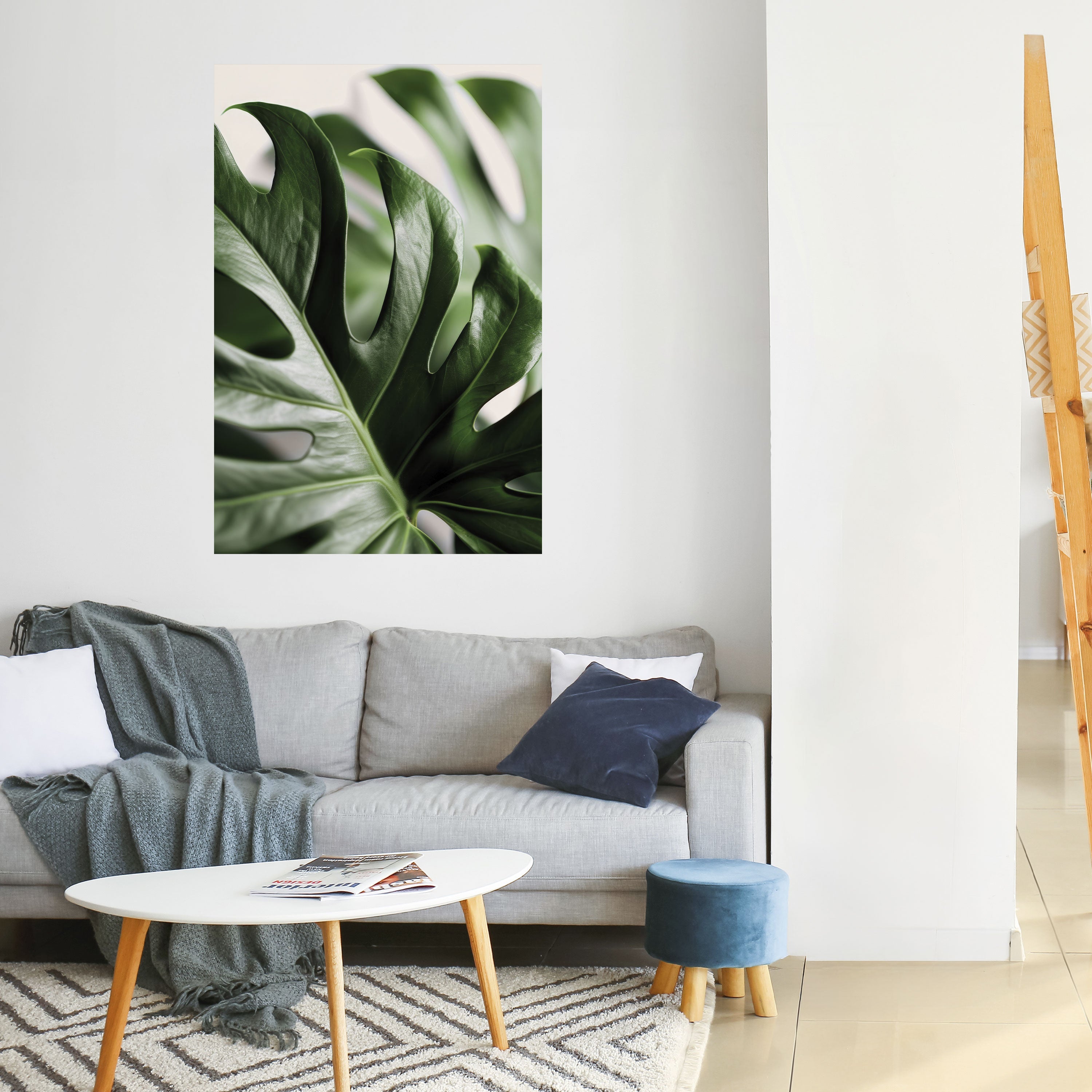 SHARP MONSTERA Vertikales Poster zum Abziehen und Aufkleben