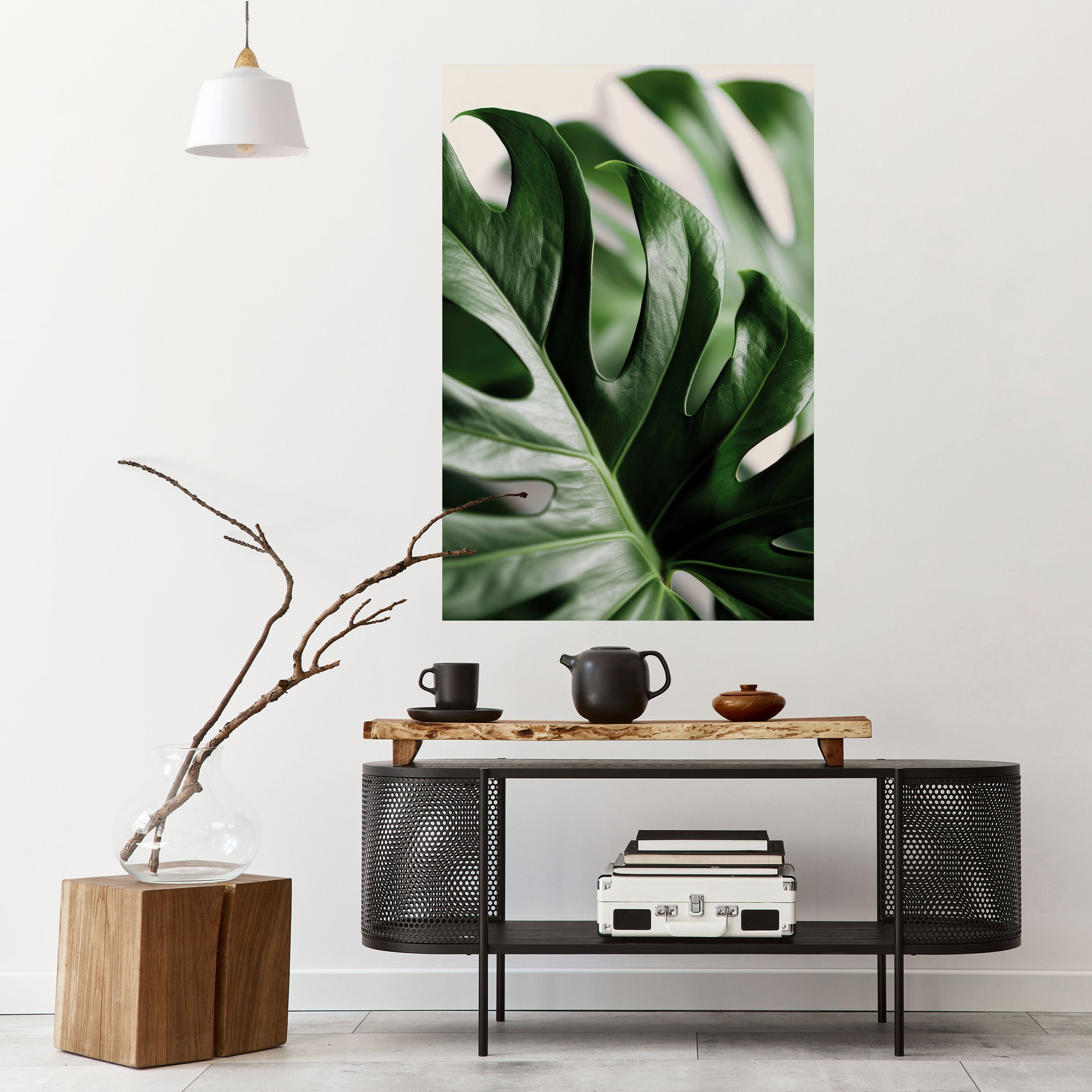 SHARP MONSTERA Vertikales Poster zum Abziehen und Aufkleben