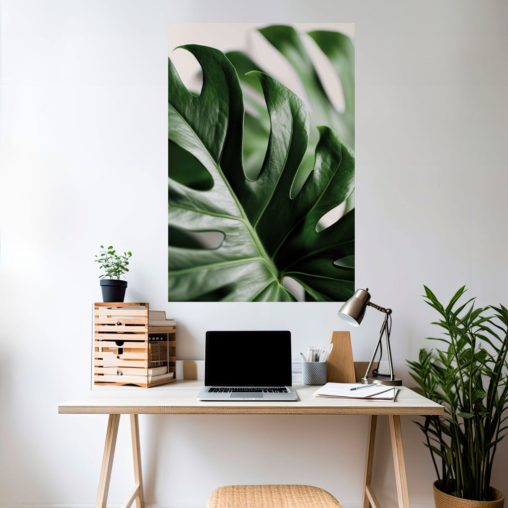 SHARP MONSTERA Vertikales Poster zum Abziehen und Aufkleben
