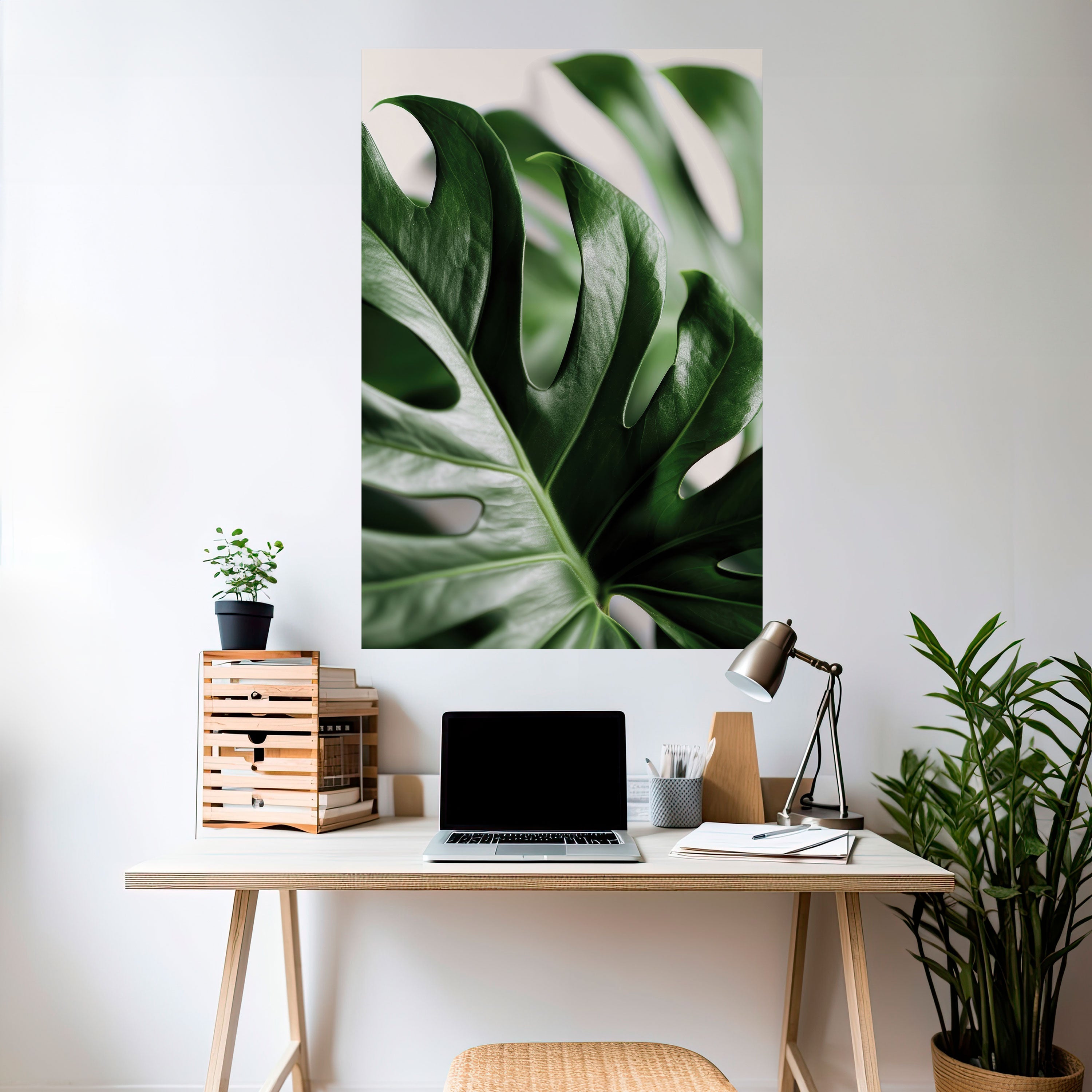 SHARP MONSTERA Vertikales Poster zum Abziehen und Aufkleben