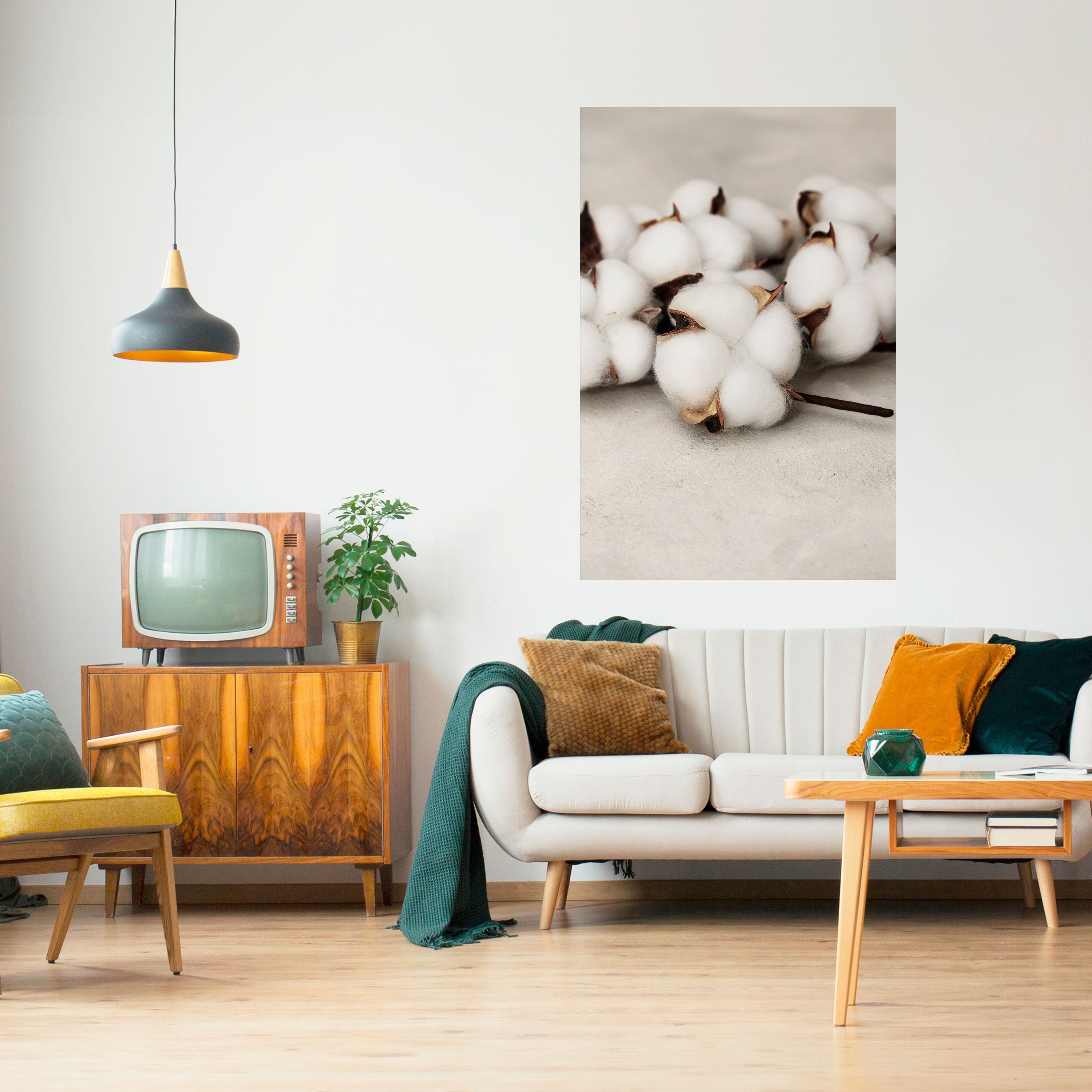 COTTON CLOUDS WHISPERS Vertikales Poster zum Abziehen und Aufkleben