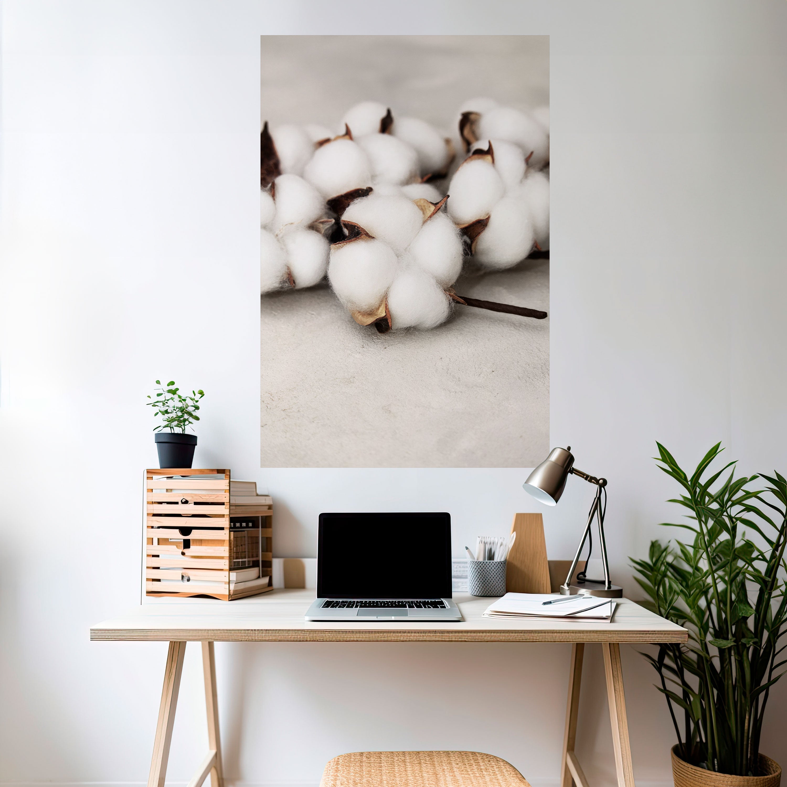 COTTON CLOUDS WHISPERS Vertikales Poster zum Abziehen und Aufkleben