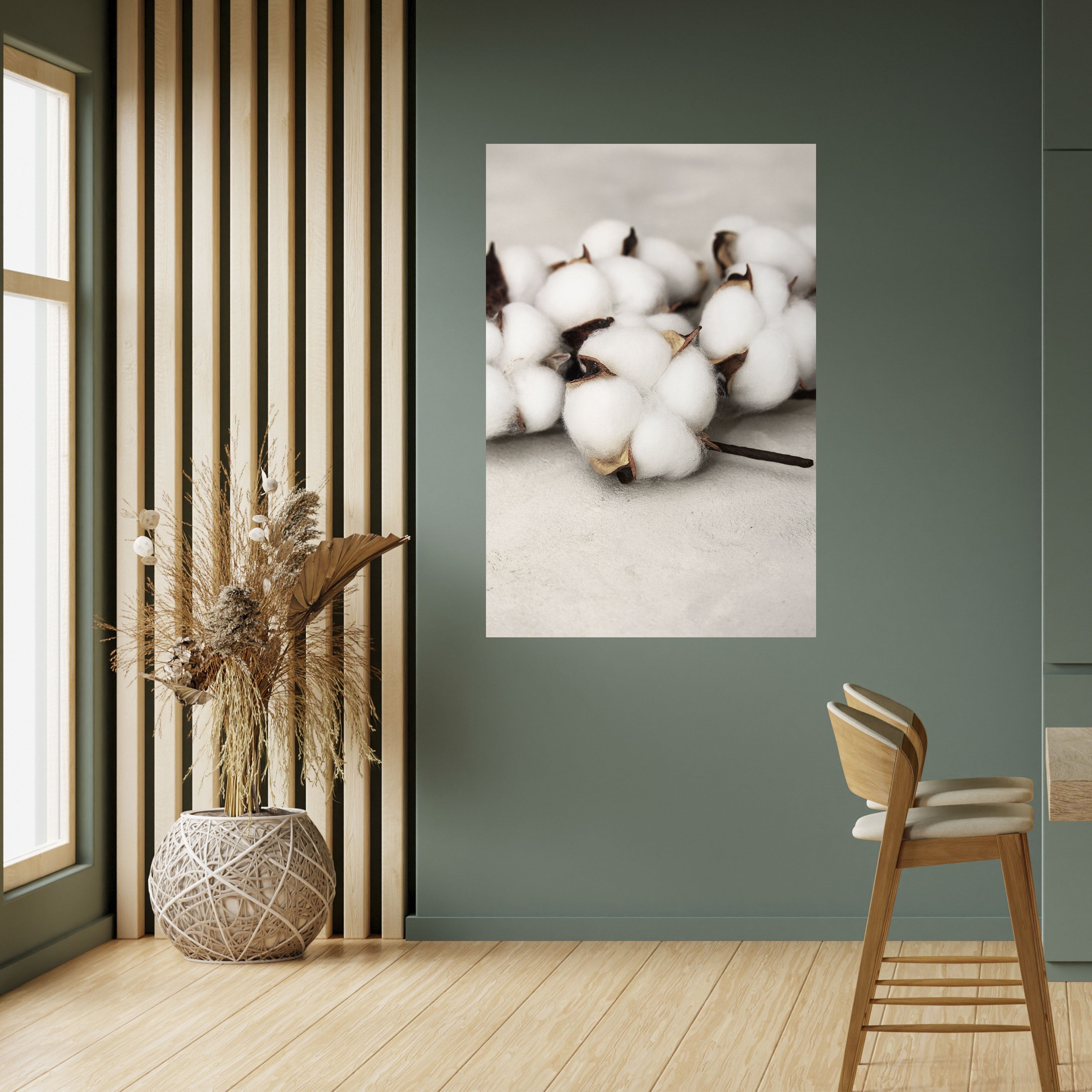 COTTON CLOUDS WHISPERS Vertikales Poster zum Abziehen und Aufkleben