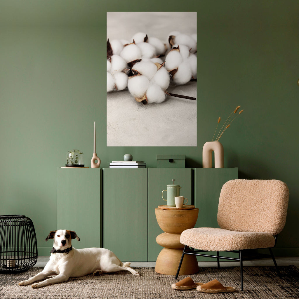COTTON CLOUDS WHISPERS Vertikales Poster zum Abziehen und Aufkleben