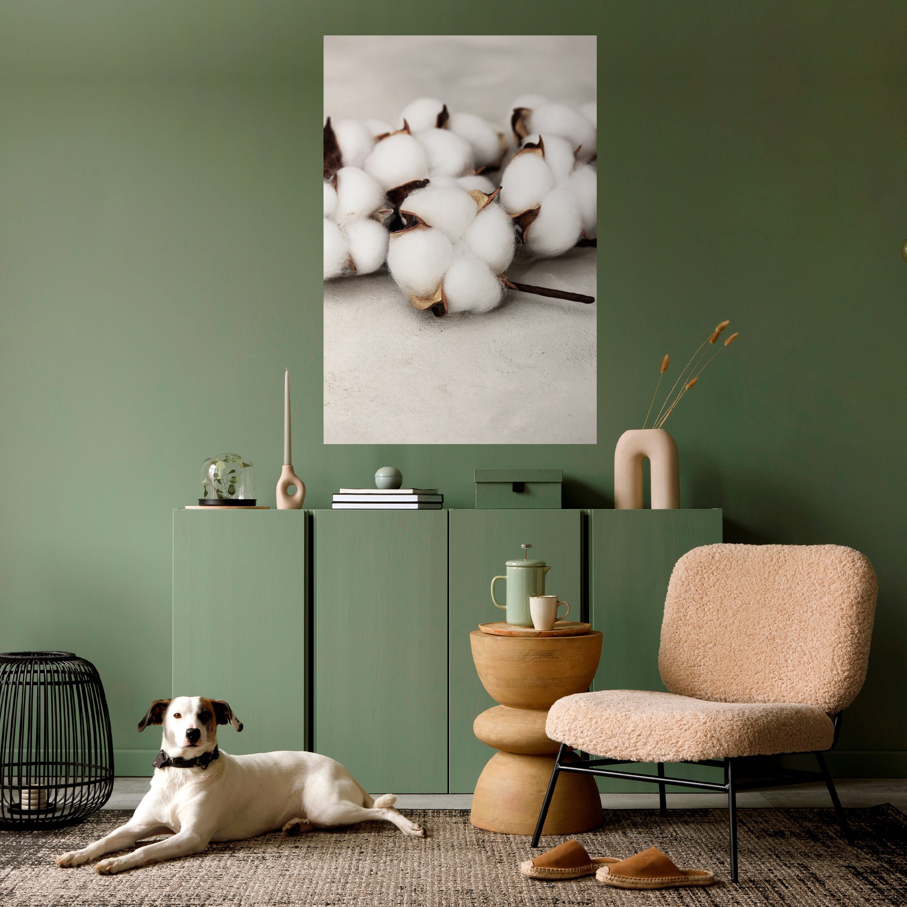 COTTON CLOUDS WHISPERS Vertikales Poster zum Abziehen und Aufkleben