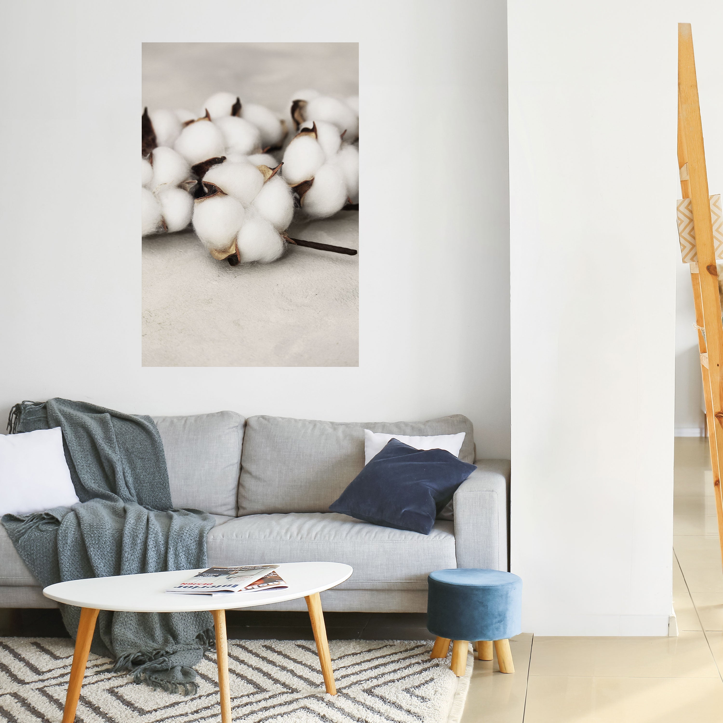 COTTON CLOUDS WHISPERS Vertikales Poster zum Abziehen und Aufkleben