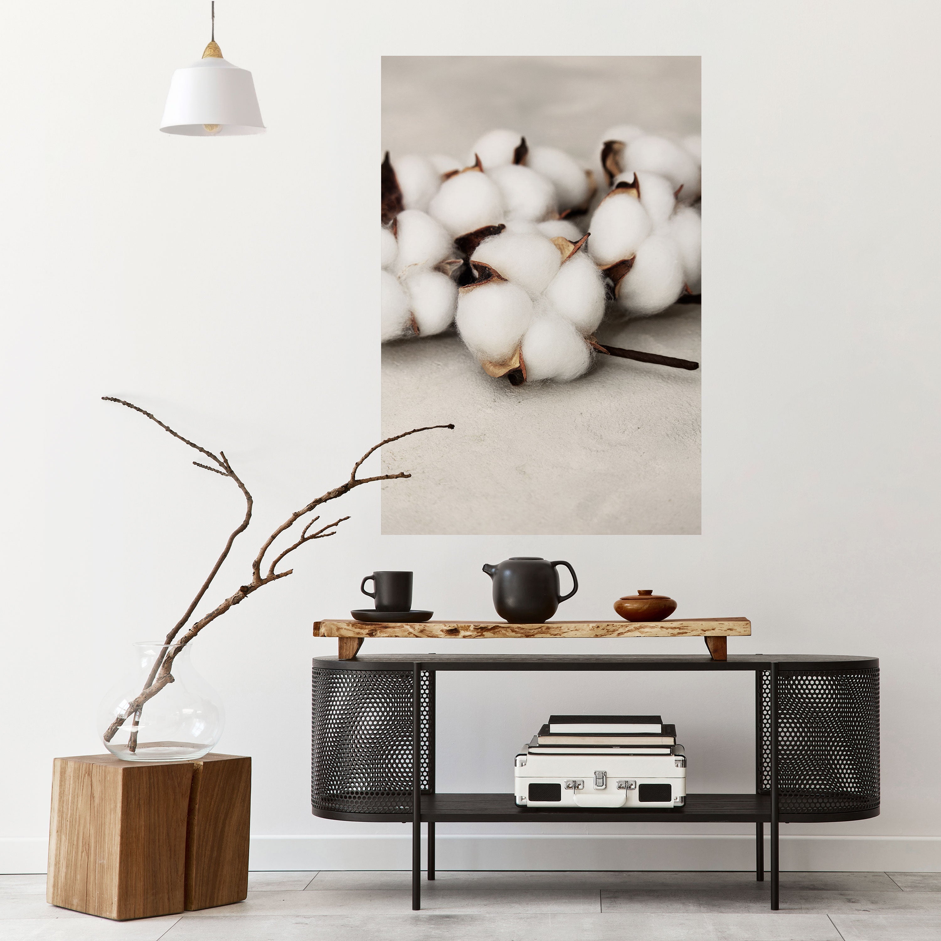 COTTON CLOUDS WHISPERS Vertikales Poster zum Abziehen und Aufkleben