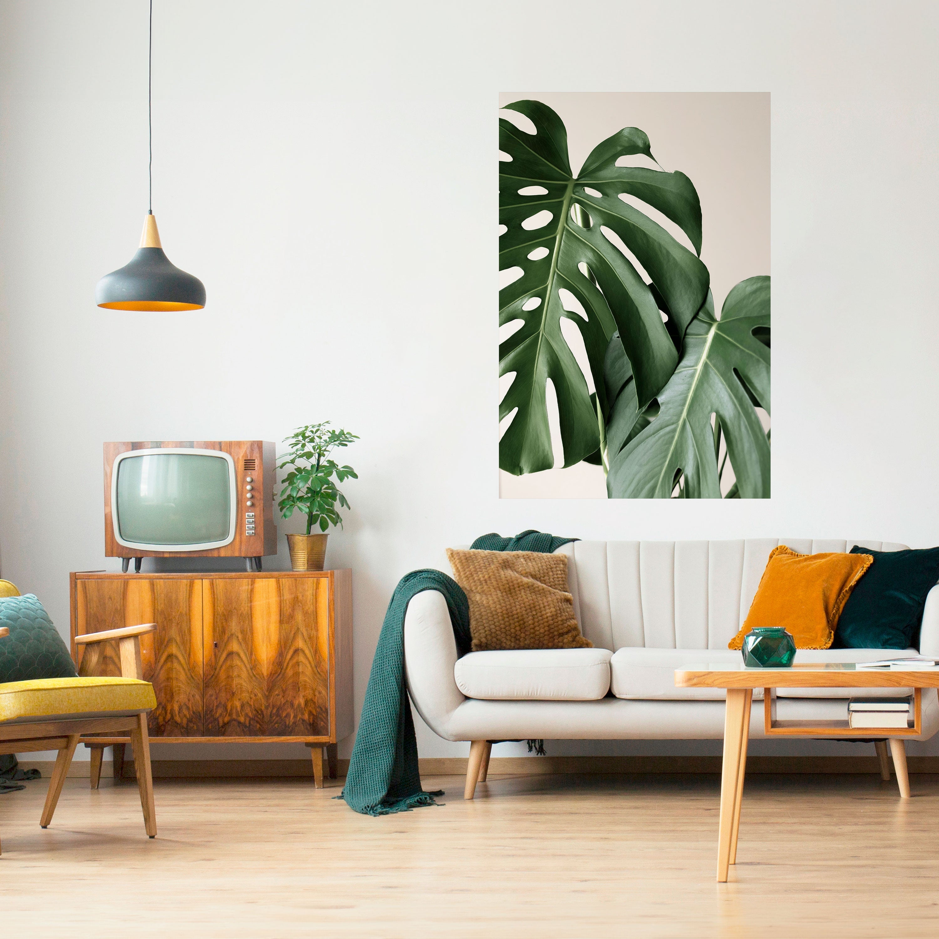 MONSTERA ACCURACY Vertikales Poster zum Abziehen und Aufkleben