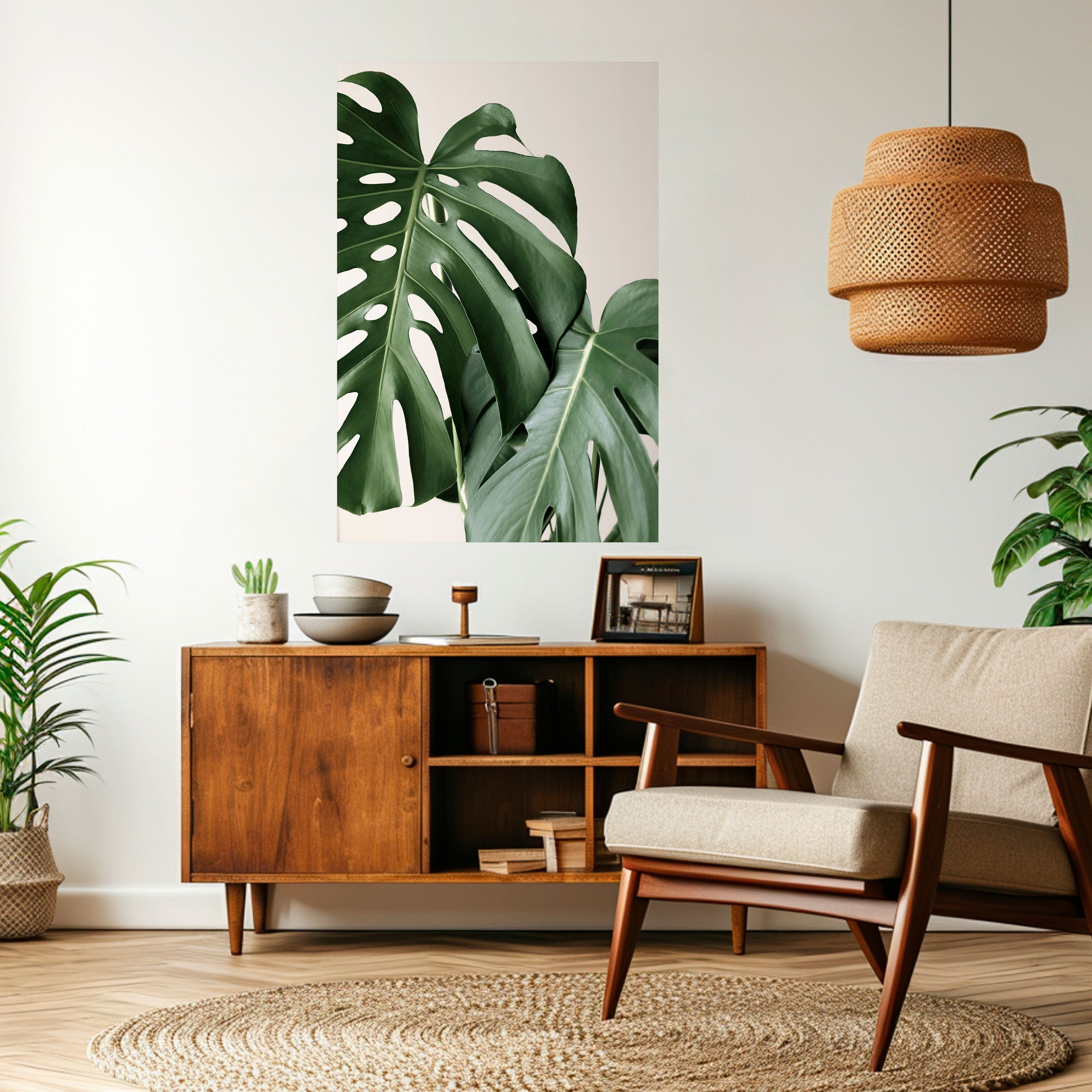MONSTERA ACCURACY Vertikales Poster zum Abziehen und Aufkleben