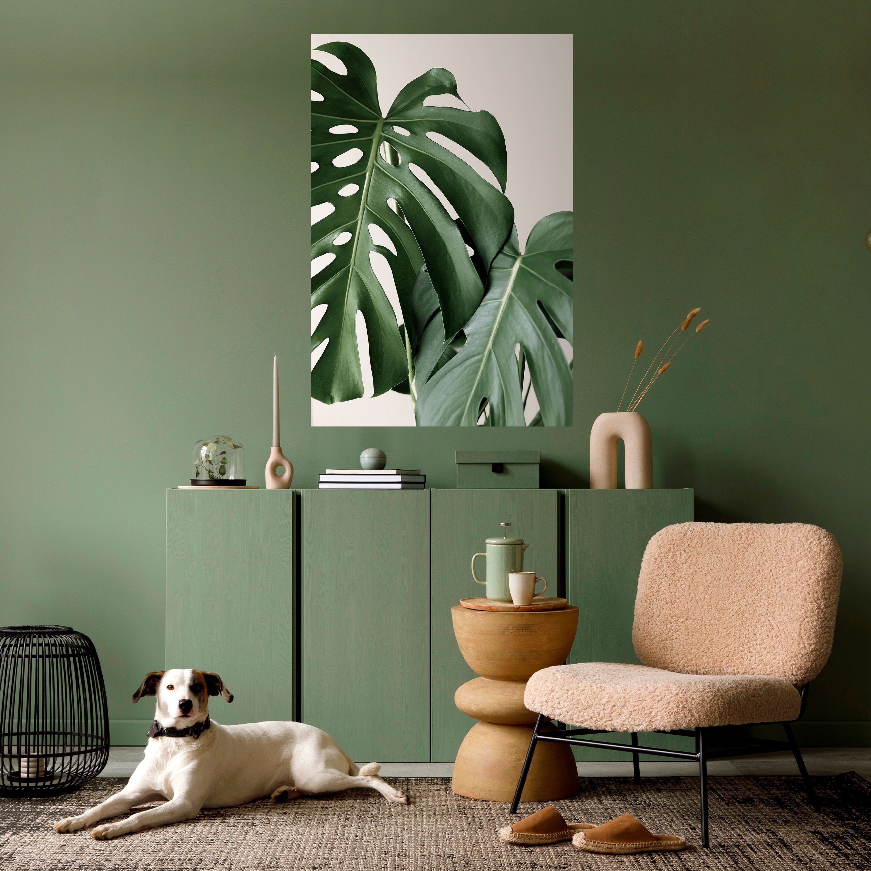 MONSTERA ACCURACY Vertikales Poster zum Abziehen und Aufkleben