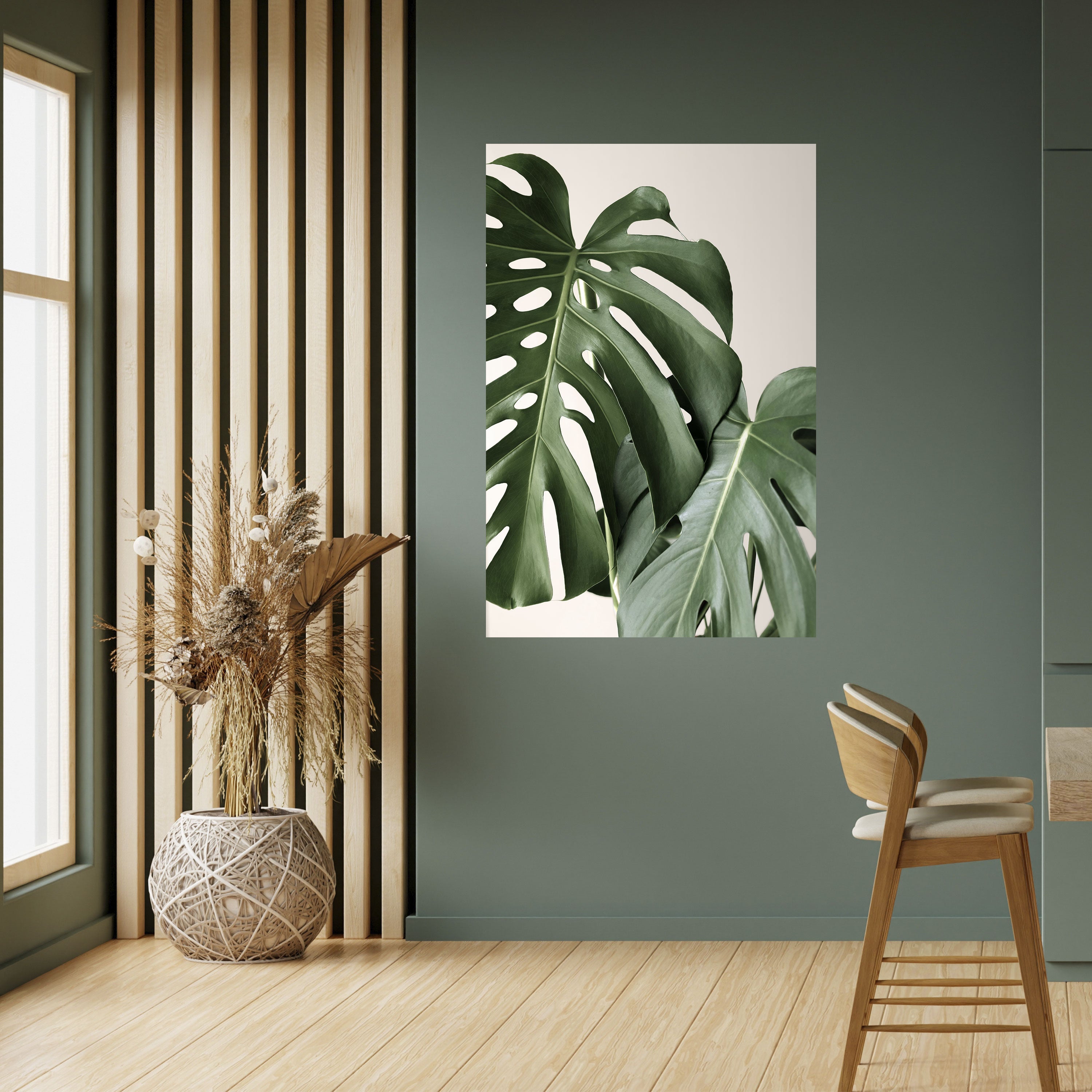 MONSTERA ACCURACY Vertikales Poster zum Abziehen und Aufkleben