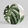 MONSTERA ACCURACY Peel and Stick Round Sticker