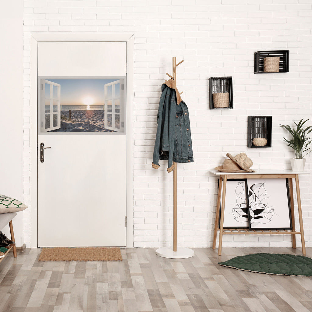 WINDOW OF CALM Selbstklebendes Horizontal-Poster