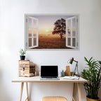 OPENING TO DAWN Peel and Stick Horizontal Poster