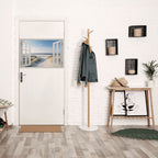 WINDOW TO WANDER Selbstklebendes Horizontal-Poster