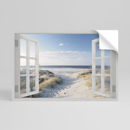WINDOW TO WANDER Peel and Stick Horizontal Poster