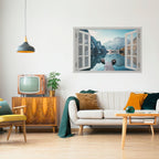 PEEK INTO PARADISE Peel and Stick Horizontal Poster