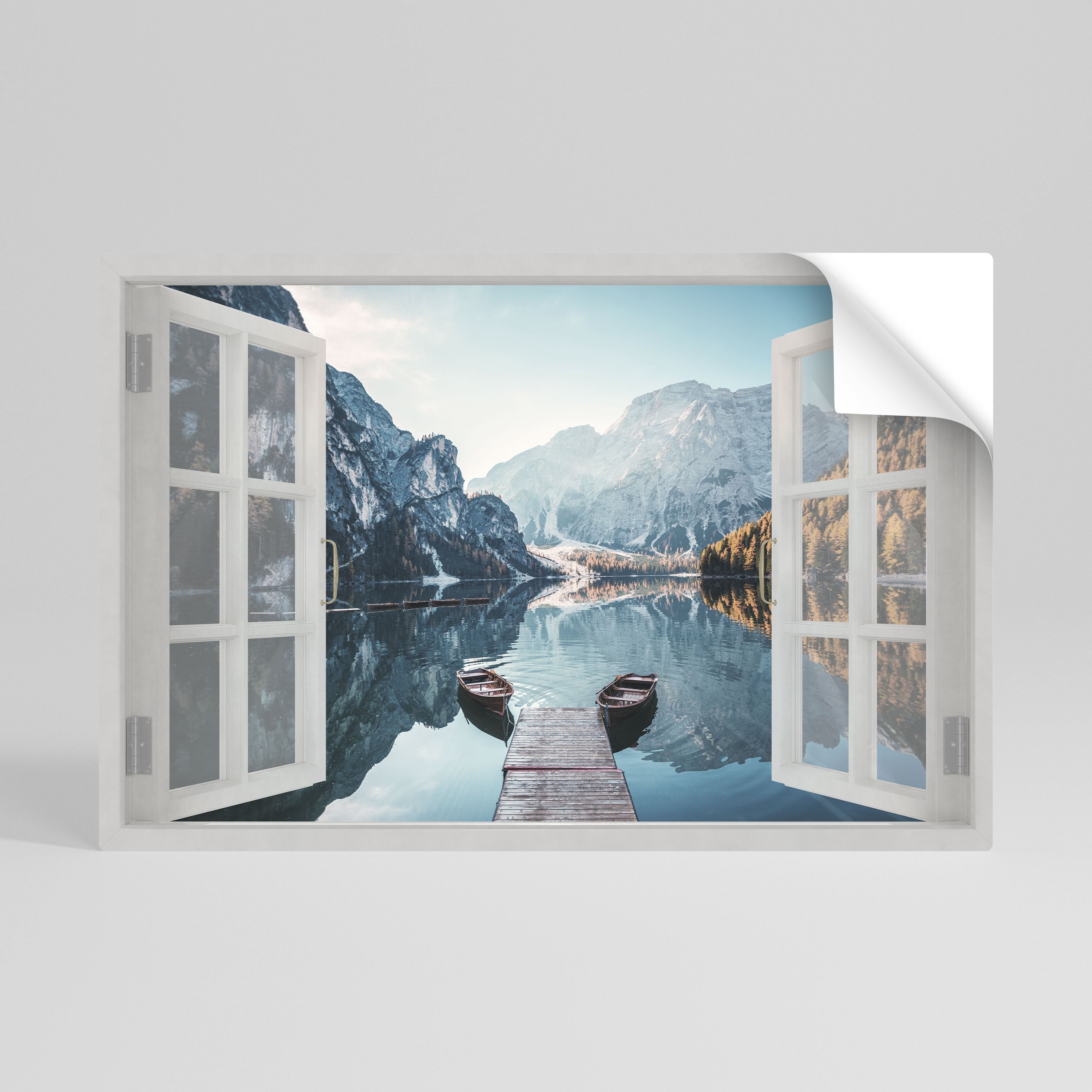 PEEK INTO PARADISE Selbstklebendes Horizontal-Poster