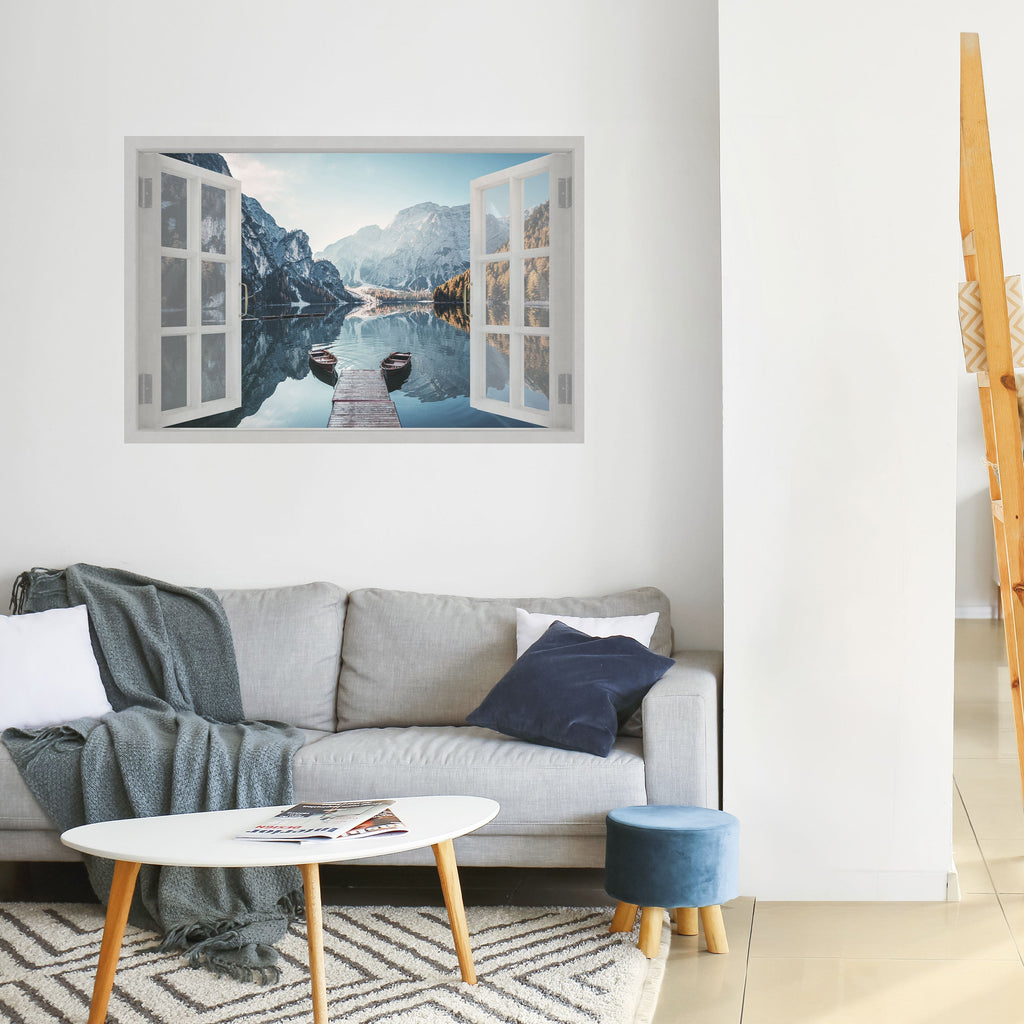 PEEK INTO PARADISE Peel and Stick Horizontal Poster