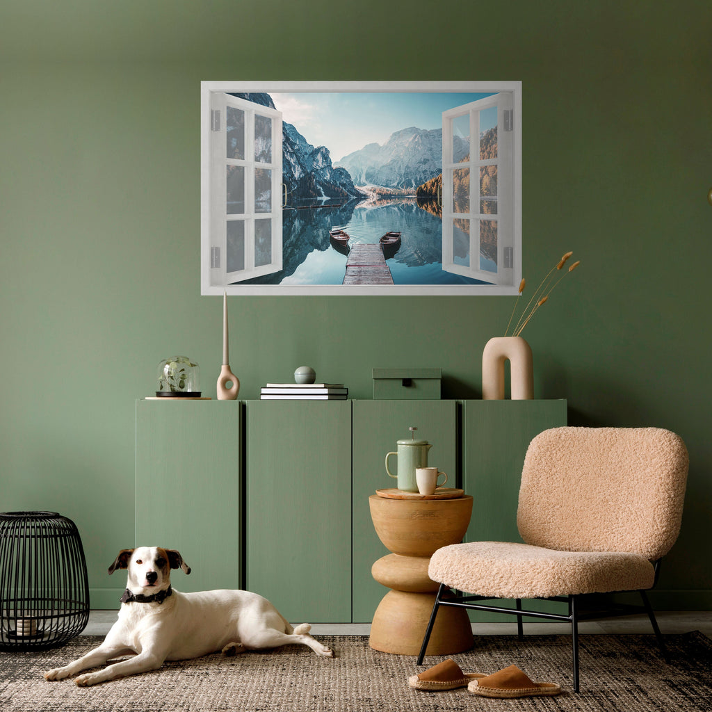 PEEK INTO PARADISE Peel and Stick Horizontal Poster