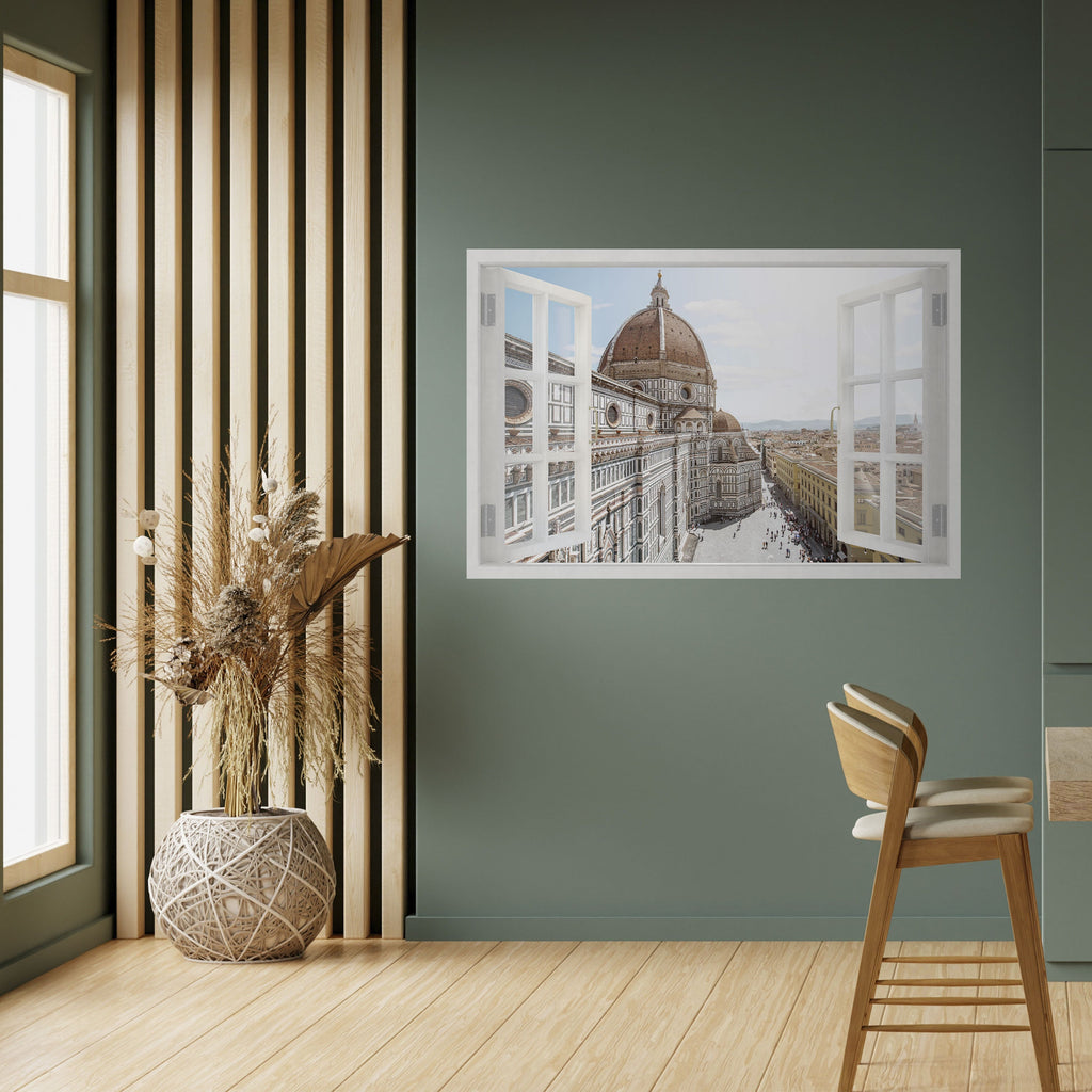 OPEN WINDOW VISTA Peel and Stick Horizontal Poster