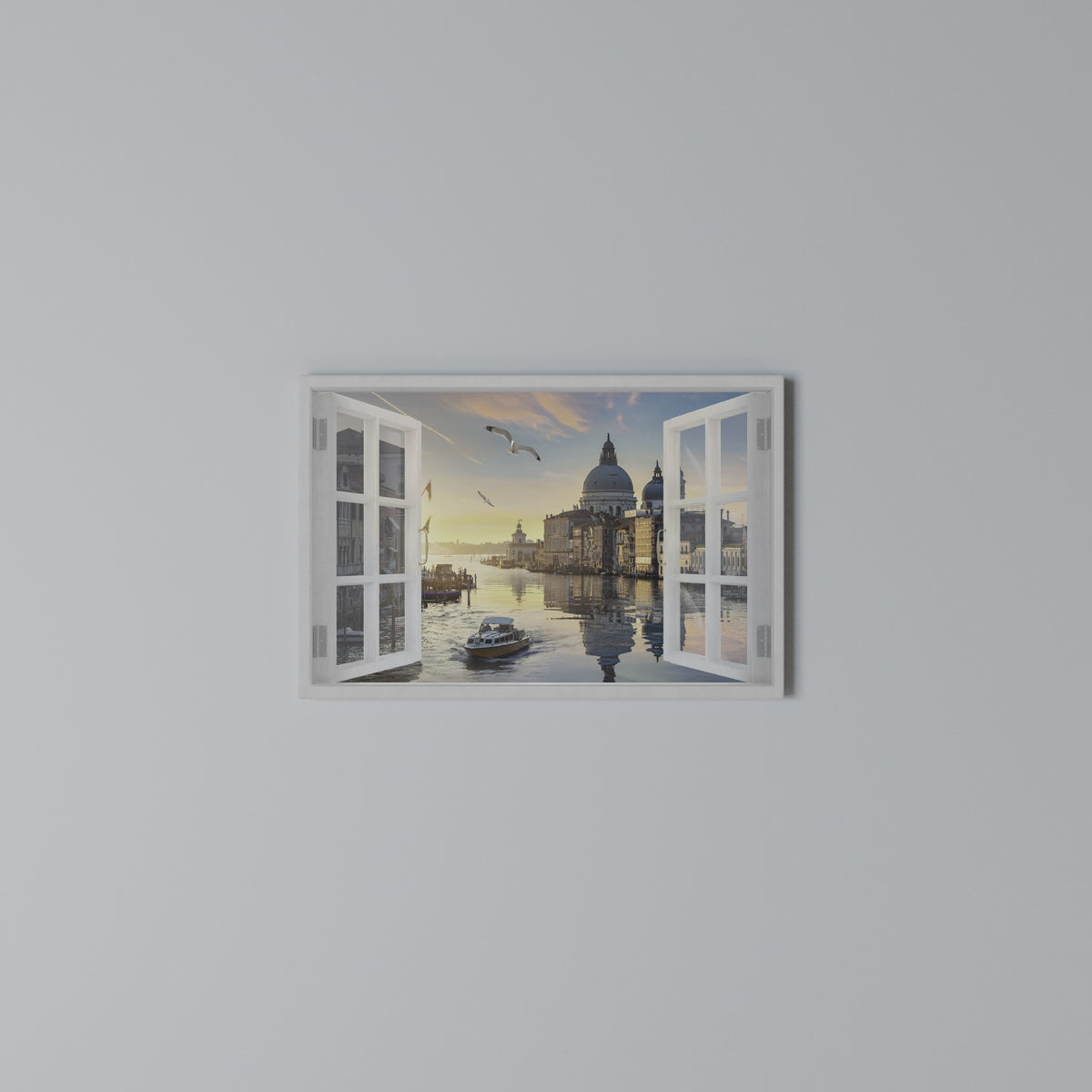 WINDOW TO VENICE Horizontal Canvas Print