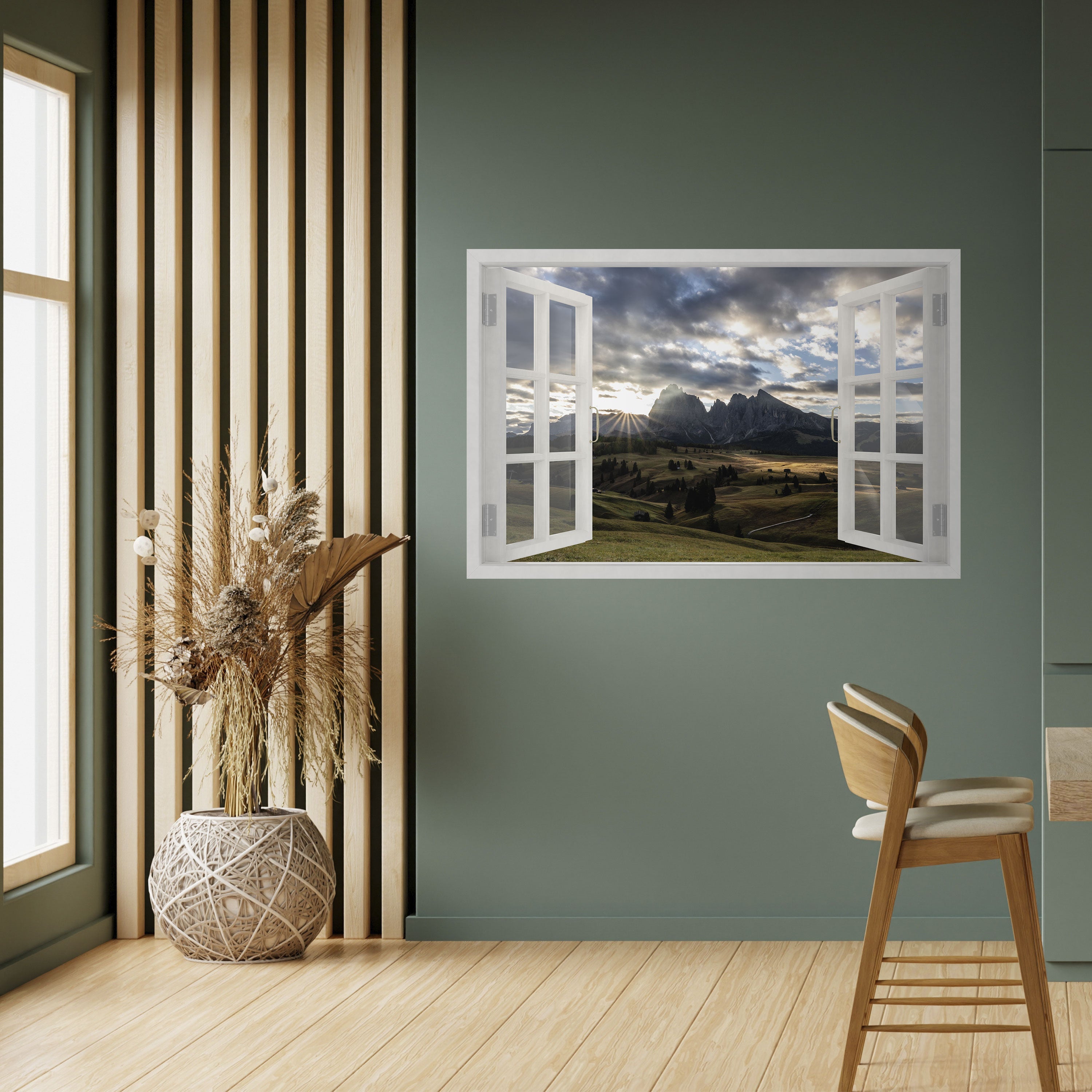 MOUNTAIN VIEWPORT Horizontales Poster zum Abziehen und Aufkleben