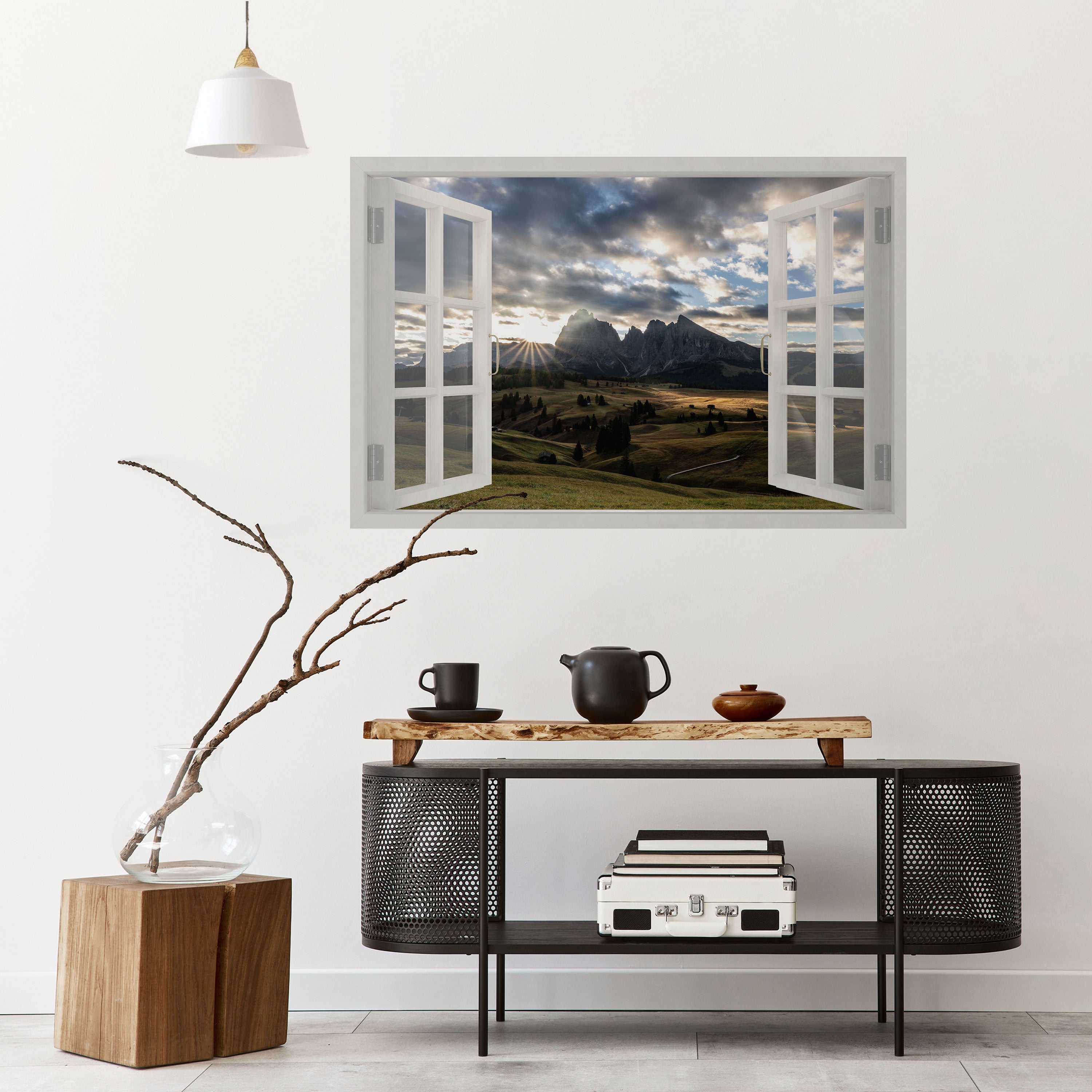 MOUNTAIN VIEWPORT Horizontales Poster zum Abziehen und Aufkleben