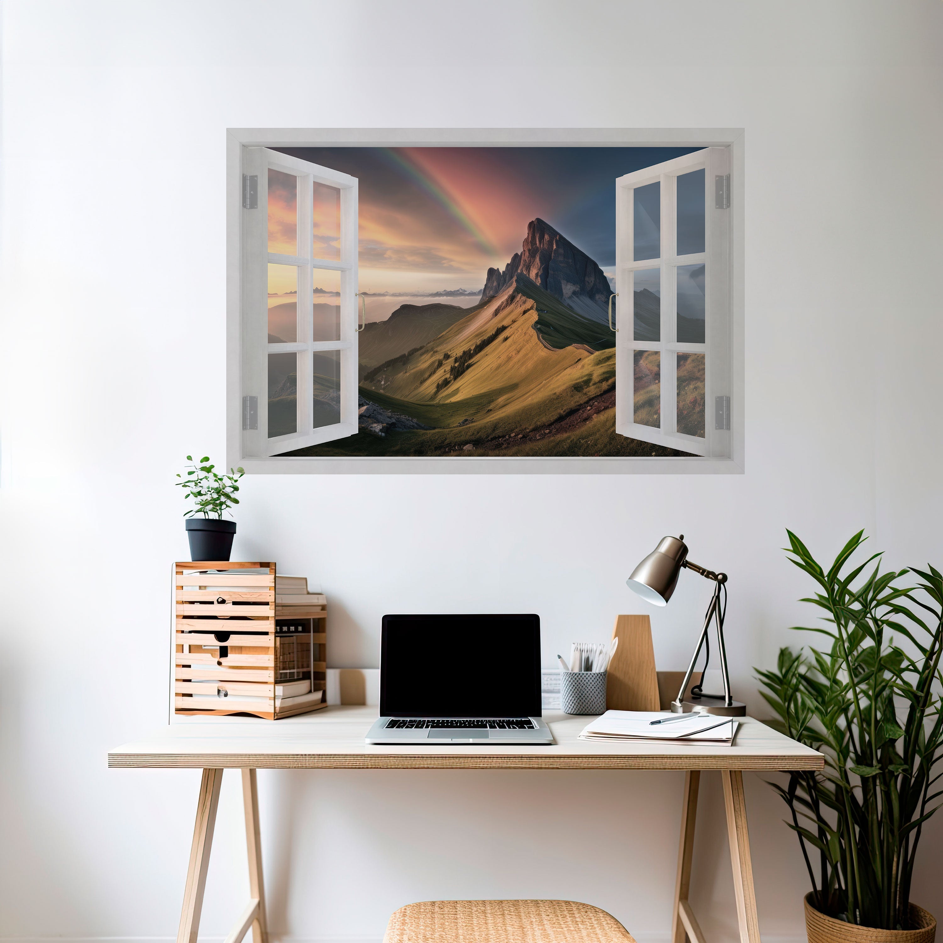 RAINBOW ESCAPE Horizontales Poster zum Abziehen und Aufkleben