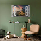 RAINBOW ESCAPE Selbstklebendes Horizontal-Poster