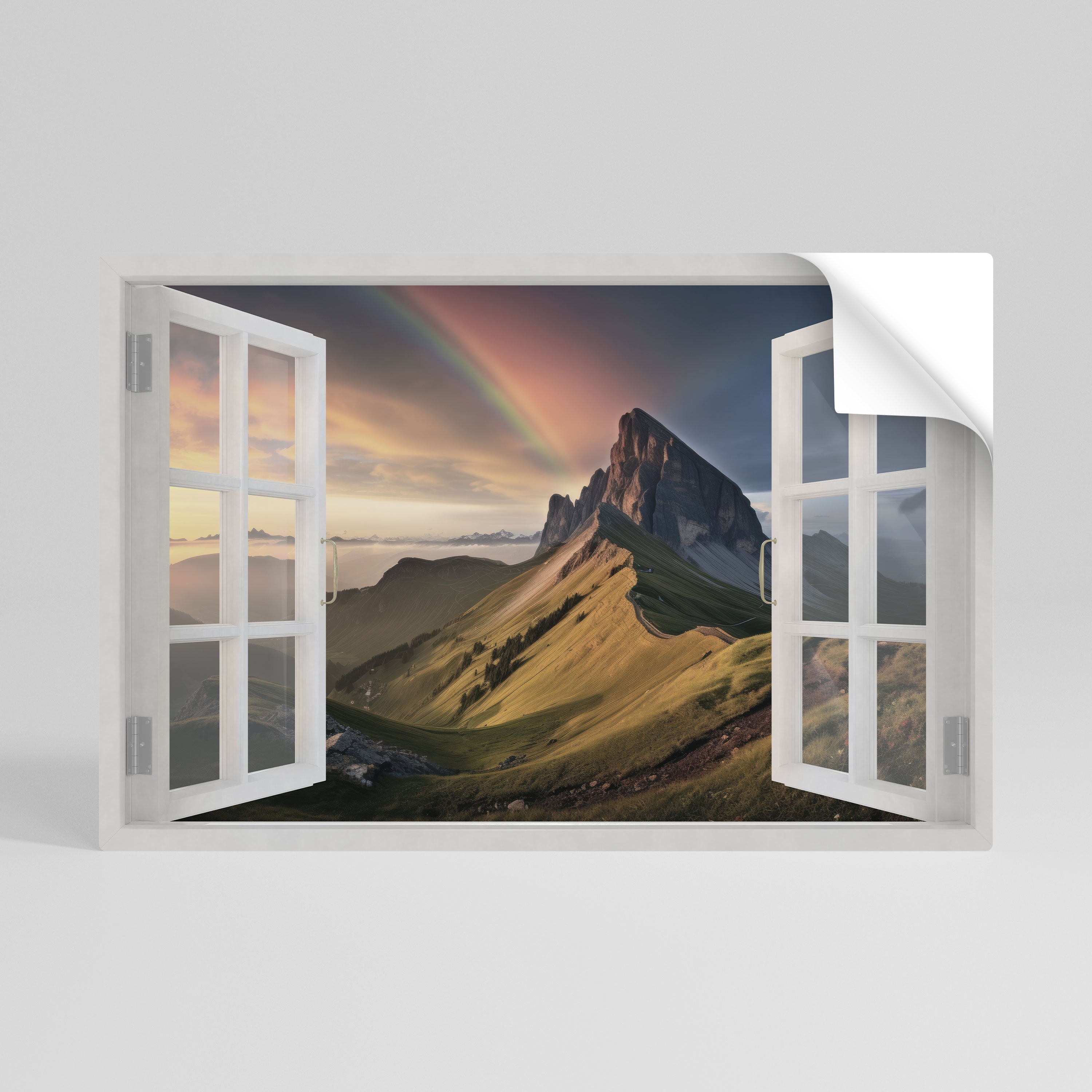 RAINBOW ESCAPE Horizontales Poster zum Abziehen und Aufkleben
