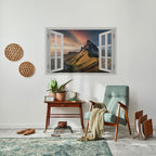 RAINBOW ESCAPE Selbstklebendes Horizontal-Poster