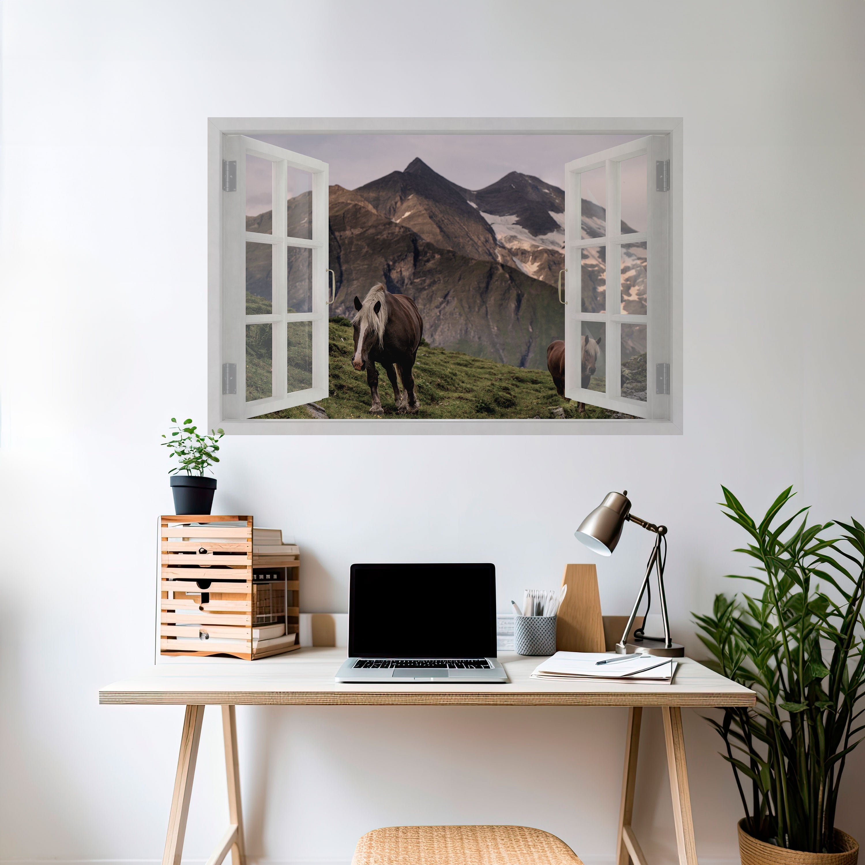 NATÜRLICHE RAHMENINSPIRATION Horizontales Poster zum Abziehen und Aufkleben
