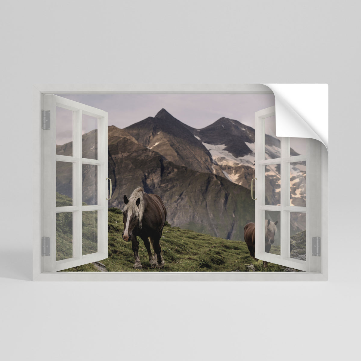 NATURAL FRAME INSPIRATION Selbstklebendes Horizontal-Poster