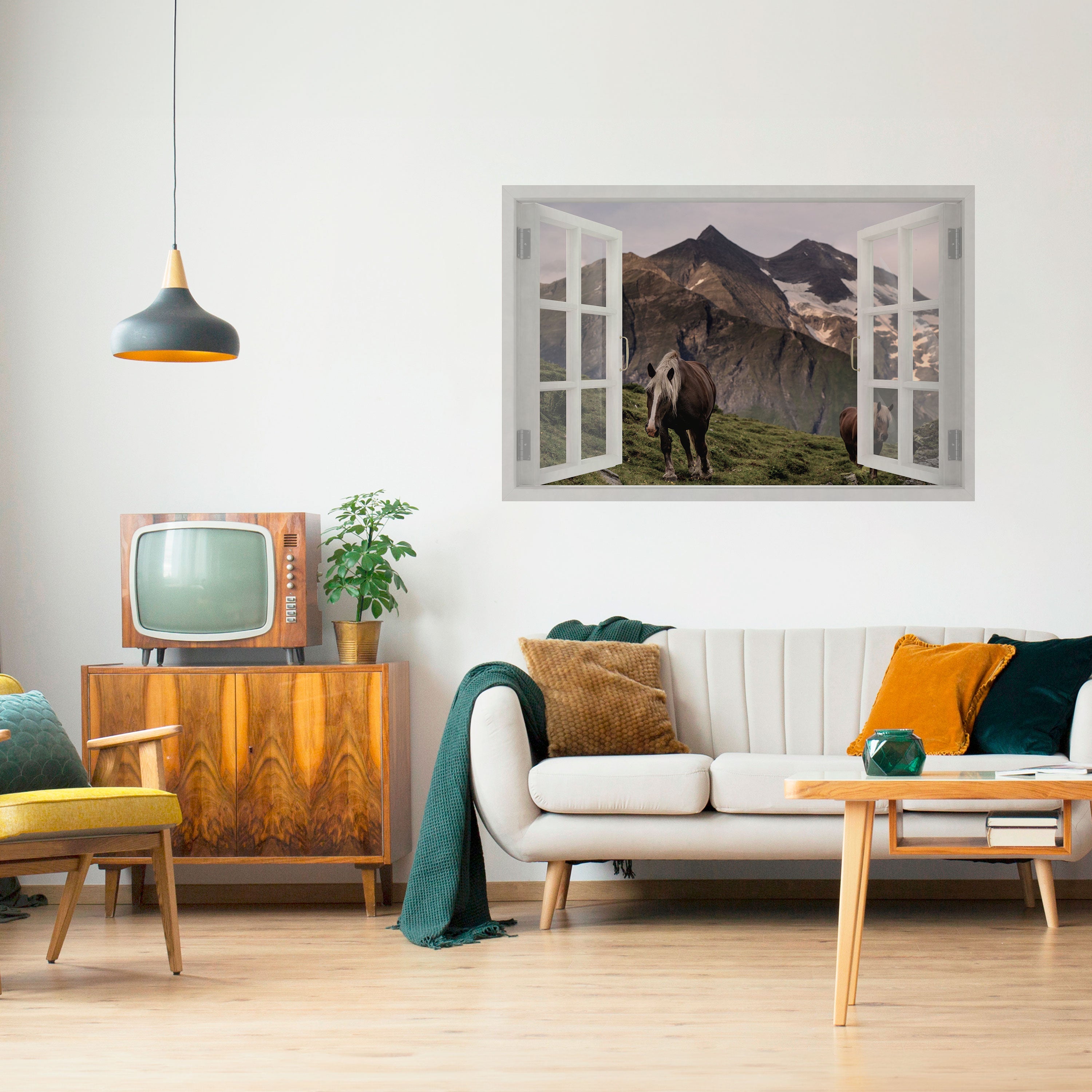 NATÜRLICHE RAHMENINSPIRATION Horizontales Poster zum Abziehen und Aufkleben