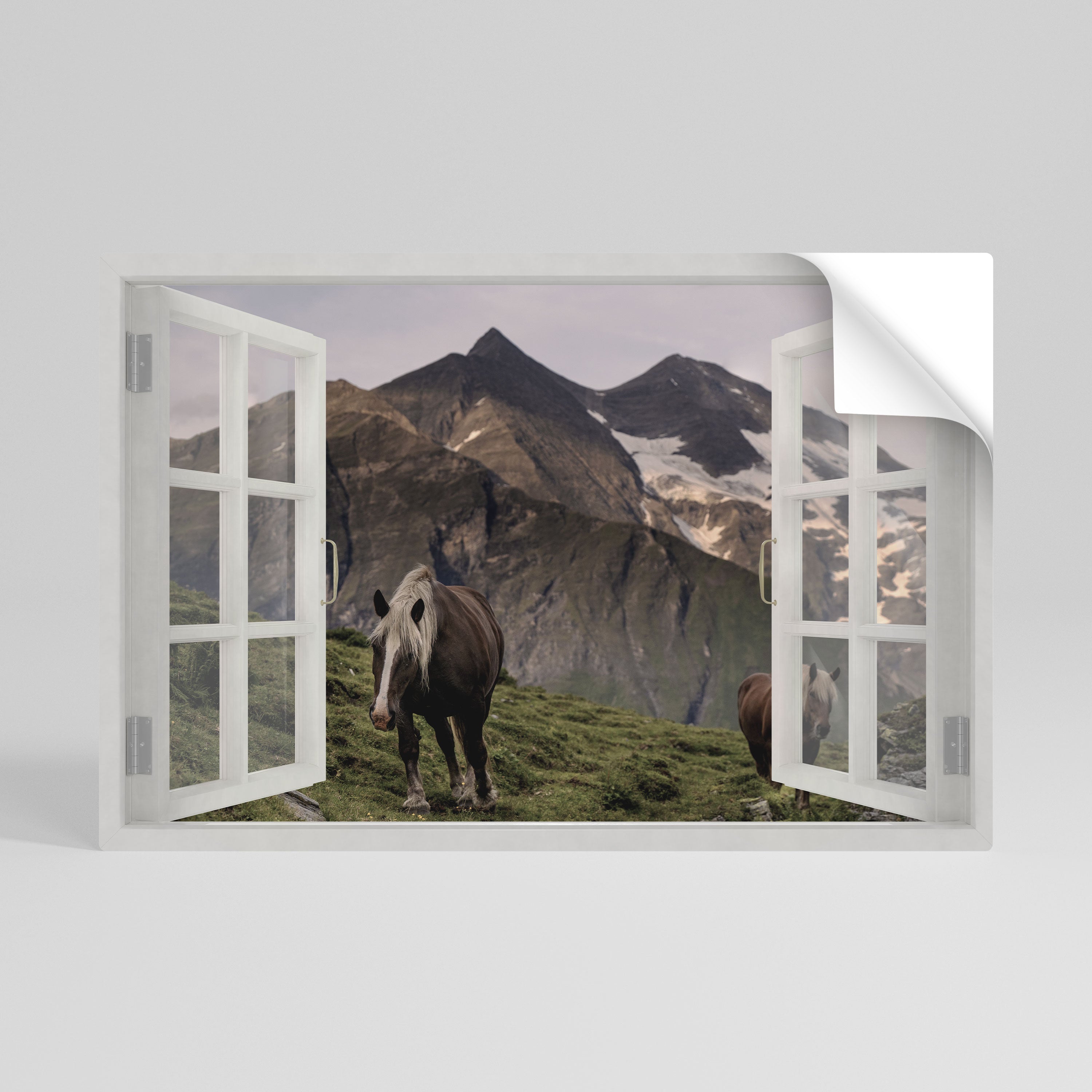 NATÜRLICHE RAHMENINSPIRATION Horizontales Poster zum Abziehen und Aufkleben