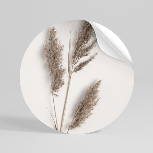 SOFT BREEZE MOMENT Runder Wandsticker zum Abziehen und Aufkleben