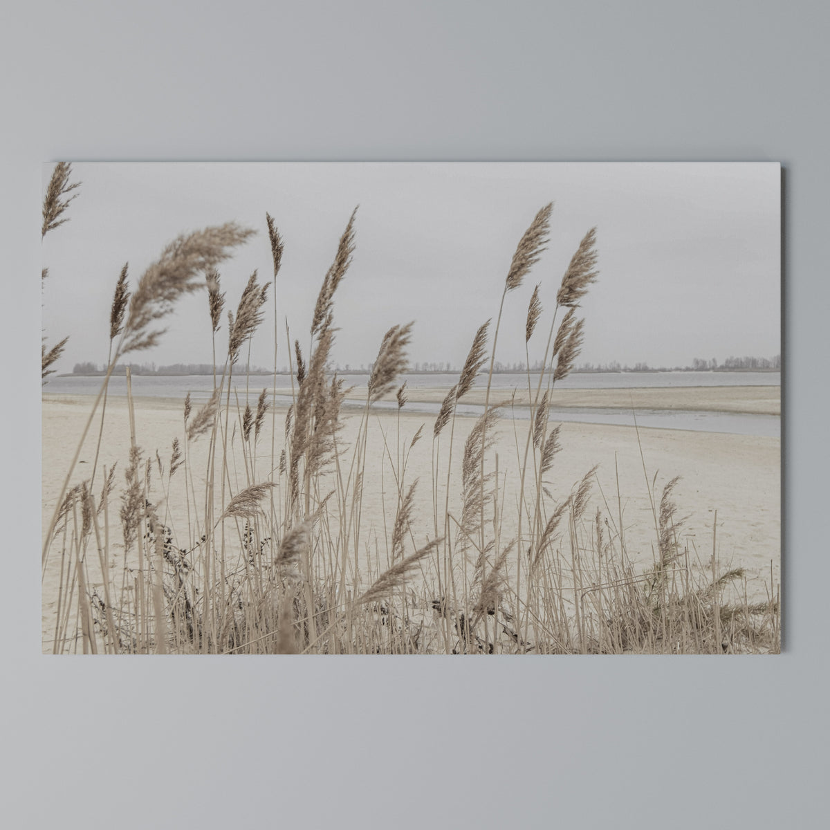 BREEZY STRAW HARMONY Horizontal Canvas Print