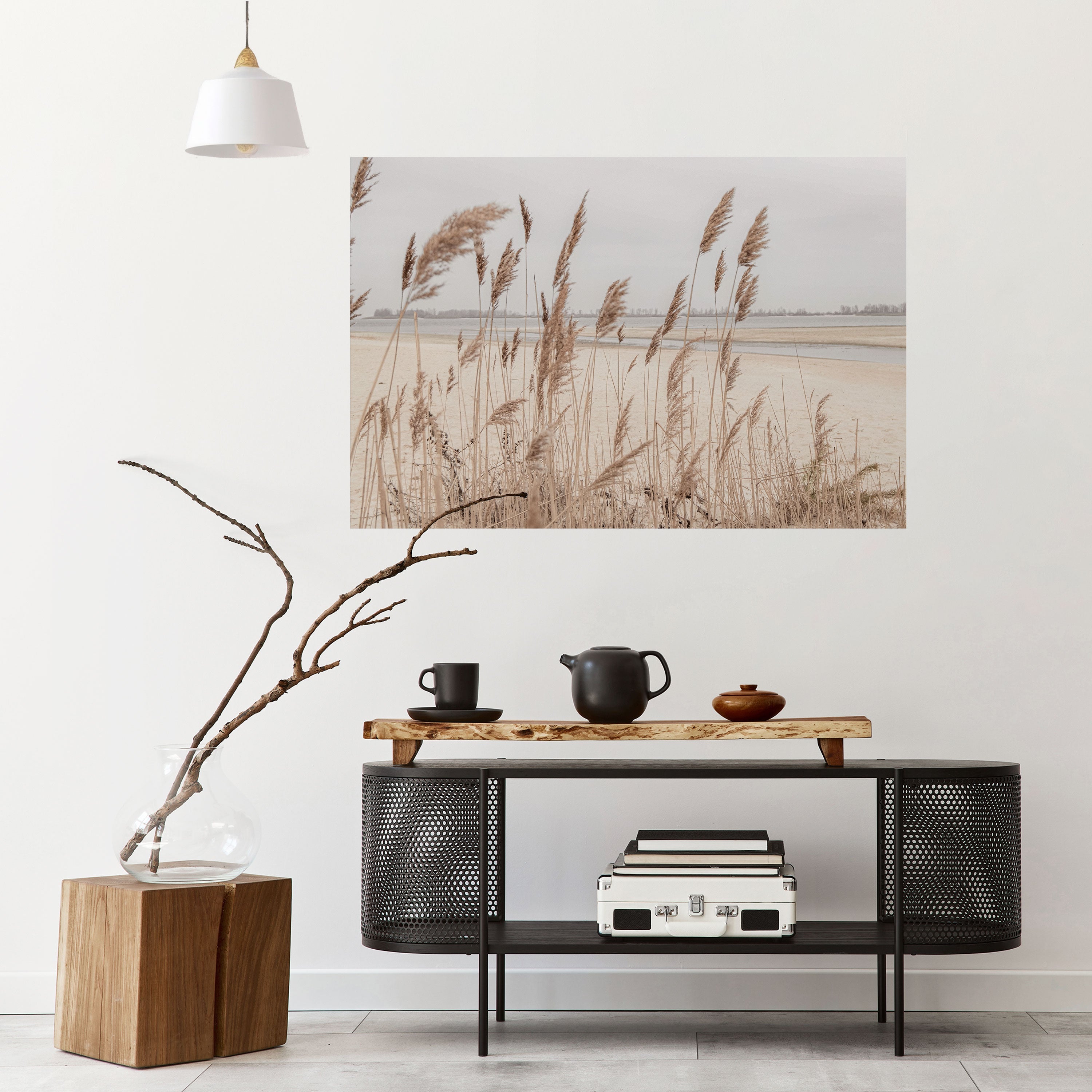 BREEZY STRAW HARMONY Horizontales Poster zum Abziehen und Aufkleben
