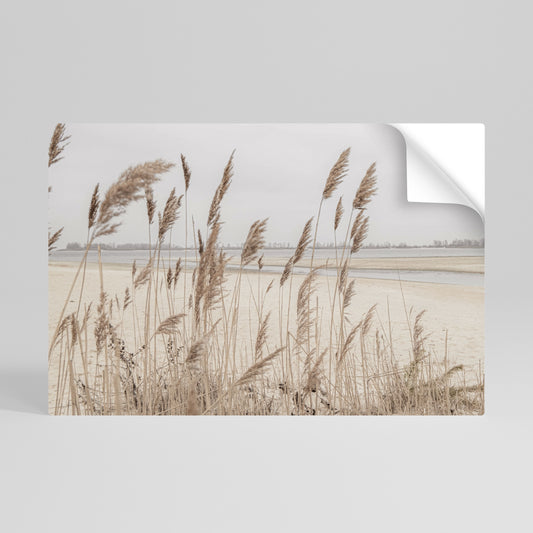 BREEZY STRAW HARMONY Selbstklebendes Horizontal-Poster
