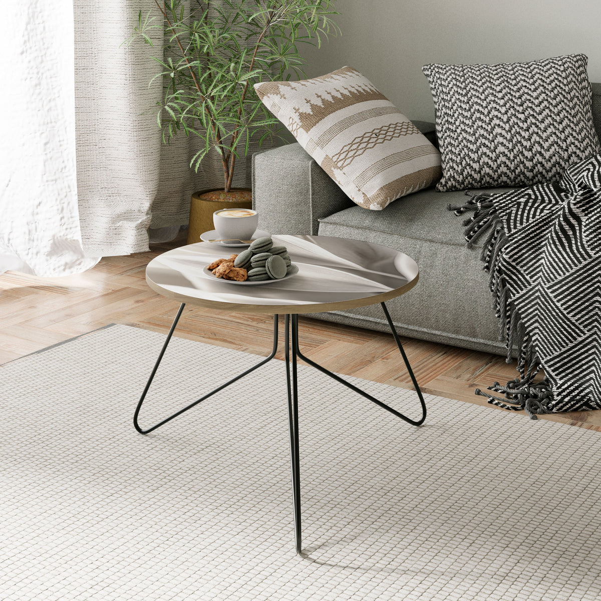 WHISPERS OF WHITE Coffee Table