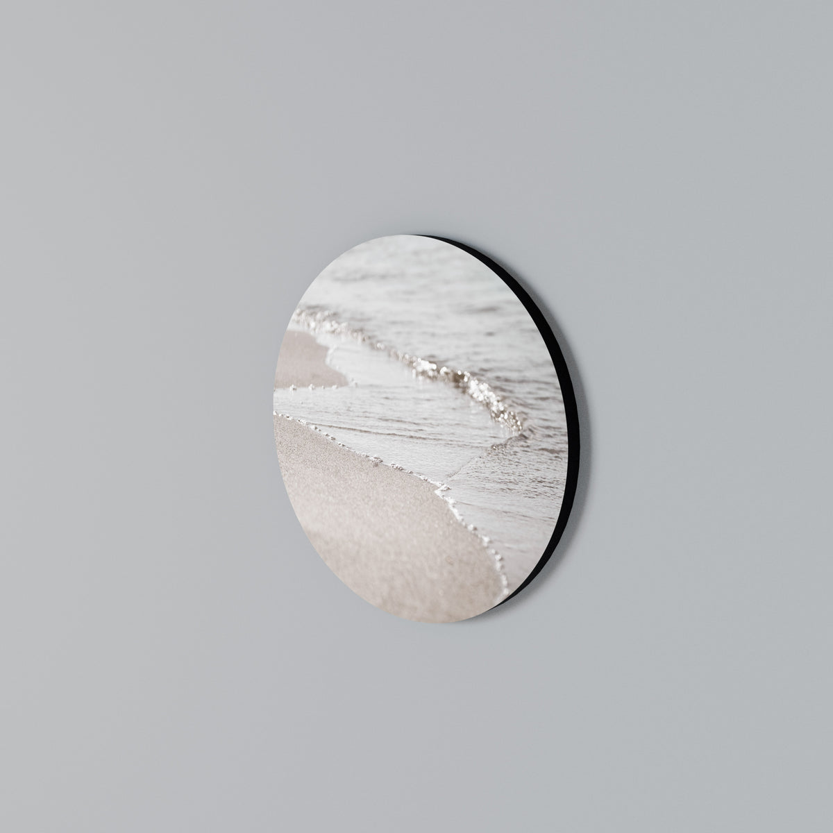 SILKEN SHORELINE DANCE Rundes Wandbild