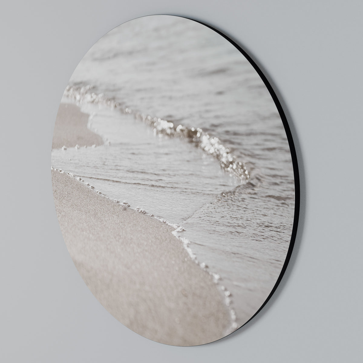 SILKEN SHORELINE DANCE Rundes Wandbild