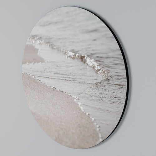SILKEN SHORELINE DANCE Round Wall Art