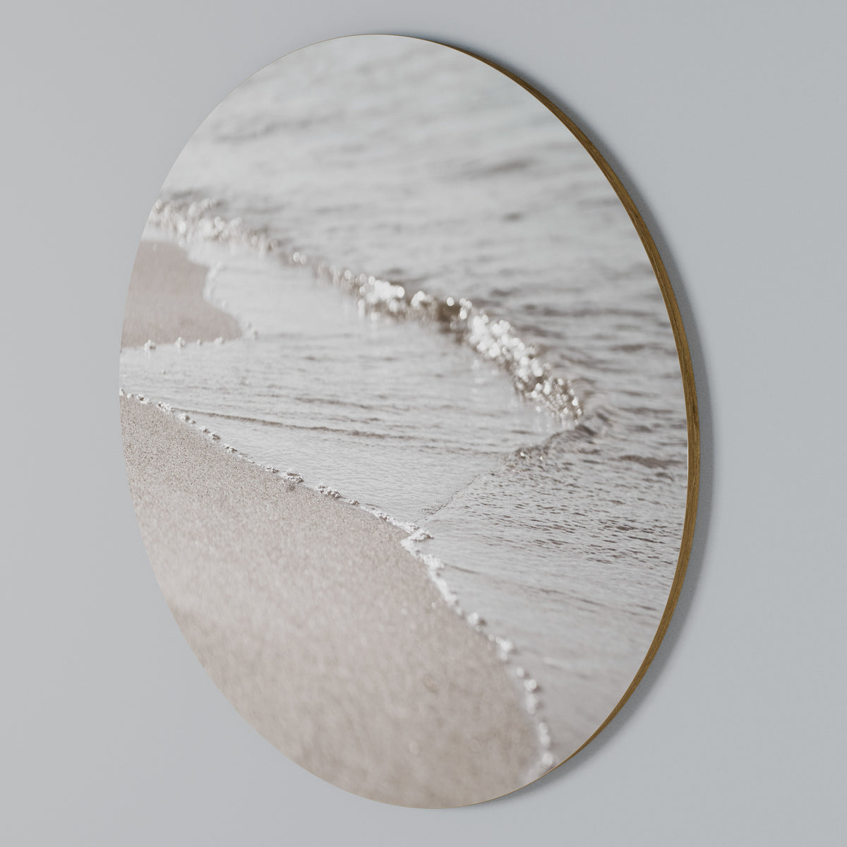 SILKEN SHORELINE DANCE Rundes Wandbild