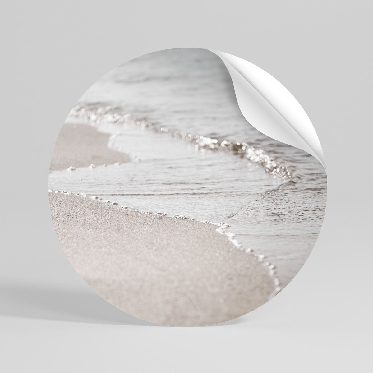 SILKEN SHORELINE DANCE Runder Wandsticker zum Abziehen und Aufkleben